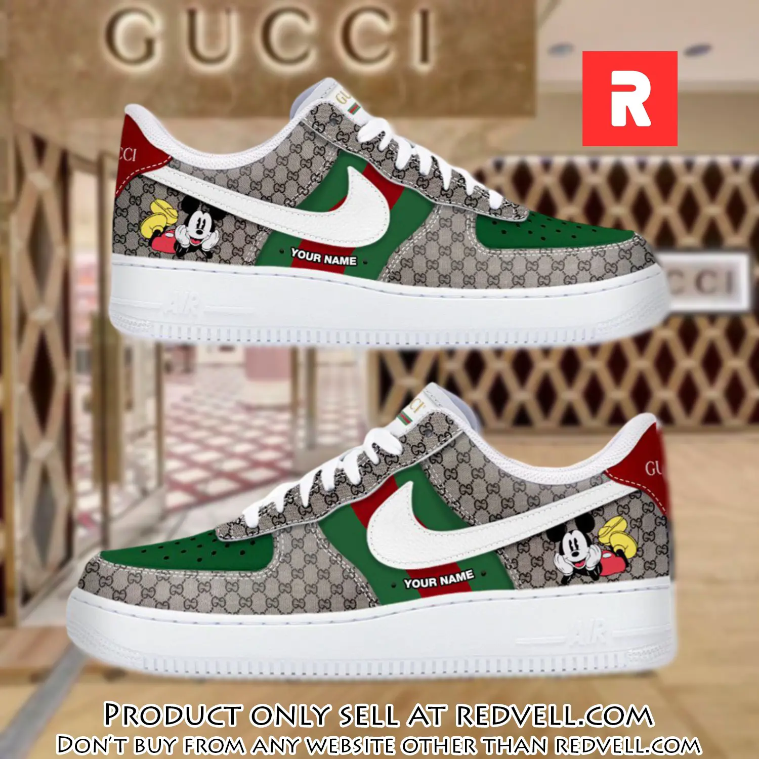 Gucci mickey luxury air force 1 sneakers limited af1 shoes oaf1024 rv3444399